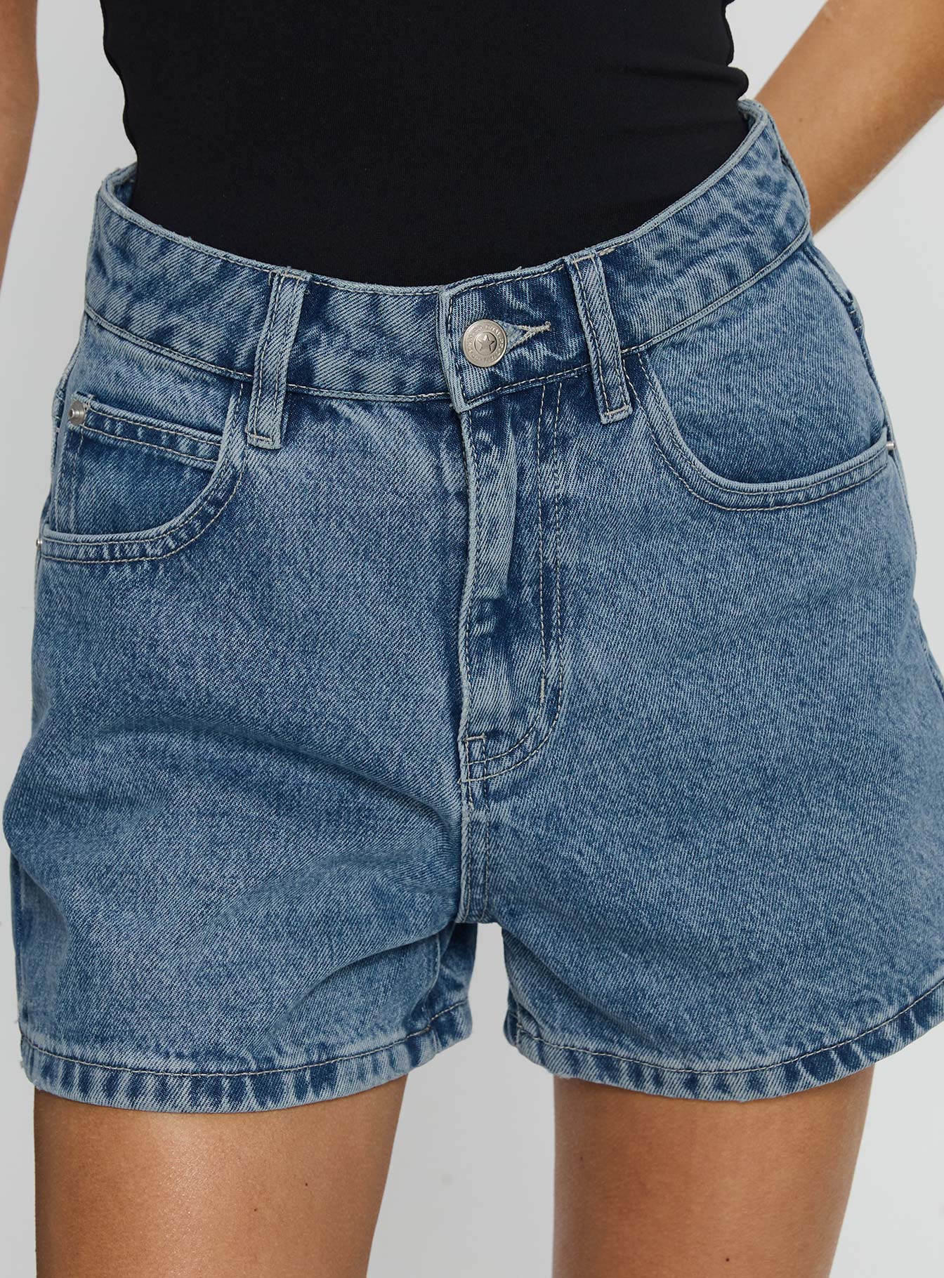 Women's Tropicana Shorts Denim | High-rise denim Shorts 5