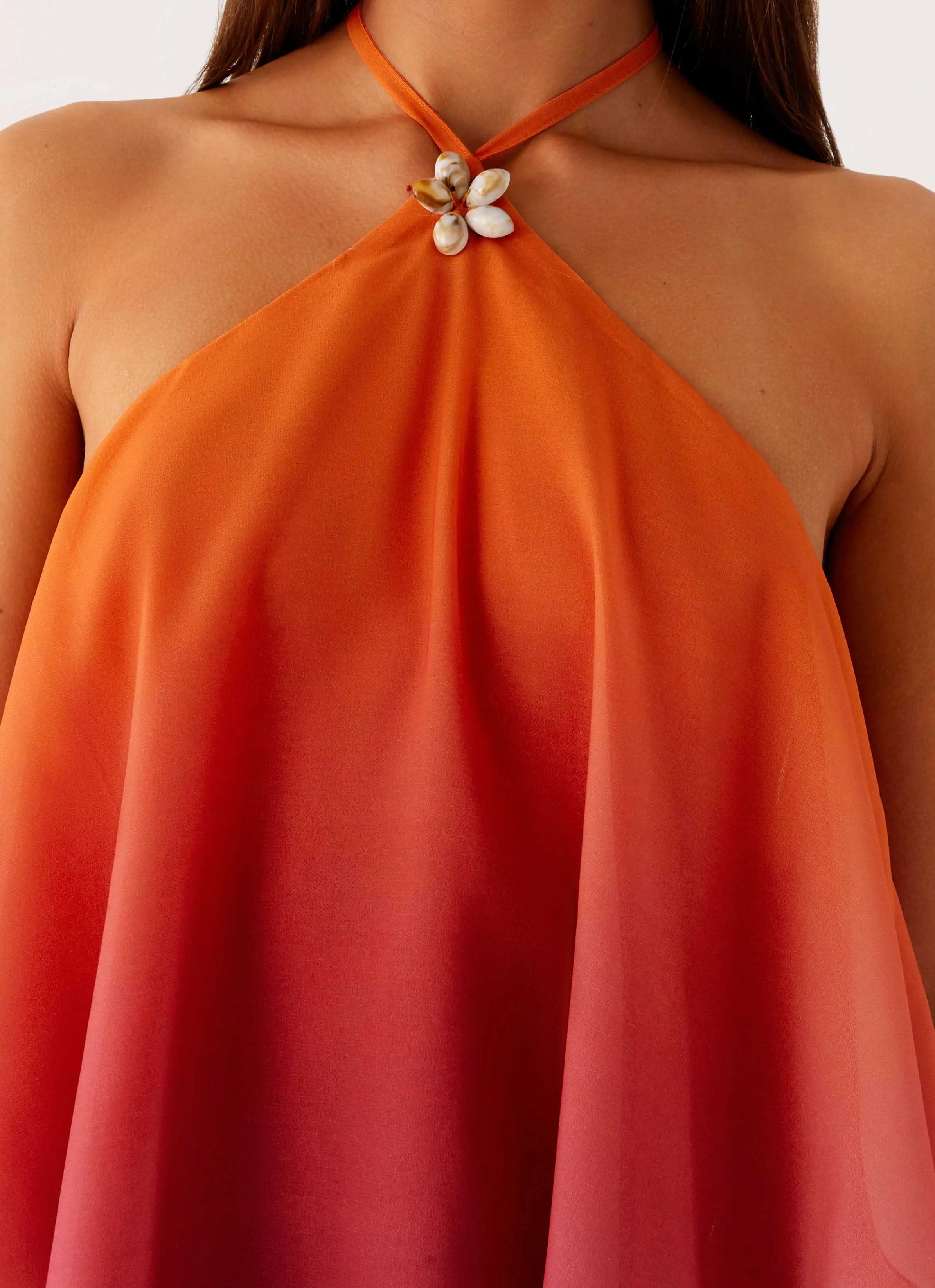 Women's Twilight Glow | Mini Dress with Open Back & Halter Neckline | Flowy Design for Unforgettable Nights - Women's |  4