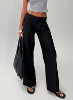 Women's Two Lovers Low Rise Pants Black Petite | Princess Polly Petite 6
