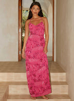 Women's Vietta | Sequin Cami Maxi Dress with Open Back Design | Stunning Evening Wear - Women's | Sequin embellishments  1