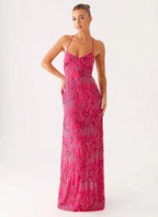 Women's Vietta | Sequin Cami Maxi Dress with Open Back Design | Stunning Evening Wear - Women's | Sequin embellishments  7