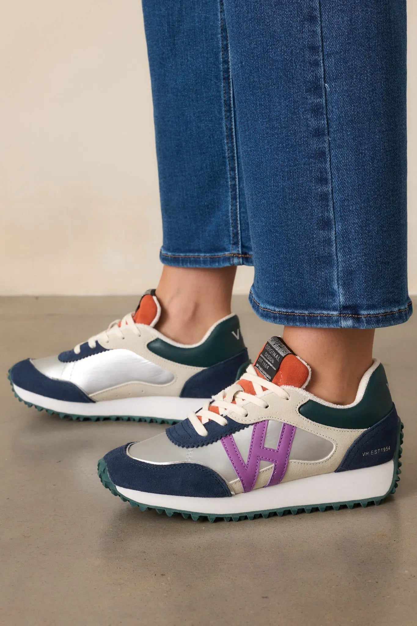 Women's Vintage Havana Cosmic 17 Silver Purple Sneakers | Platform Measures 1" 1