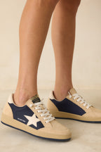 Women's Vintage Havana Denisse Navy Suede Sneakers | All Man Made Materials 0