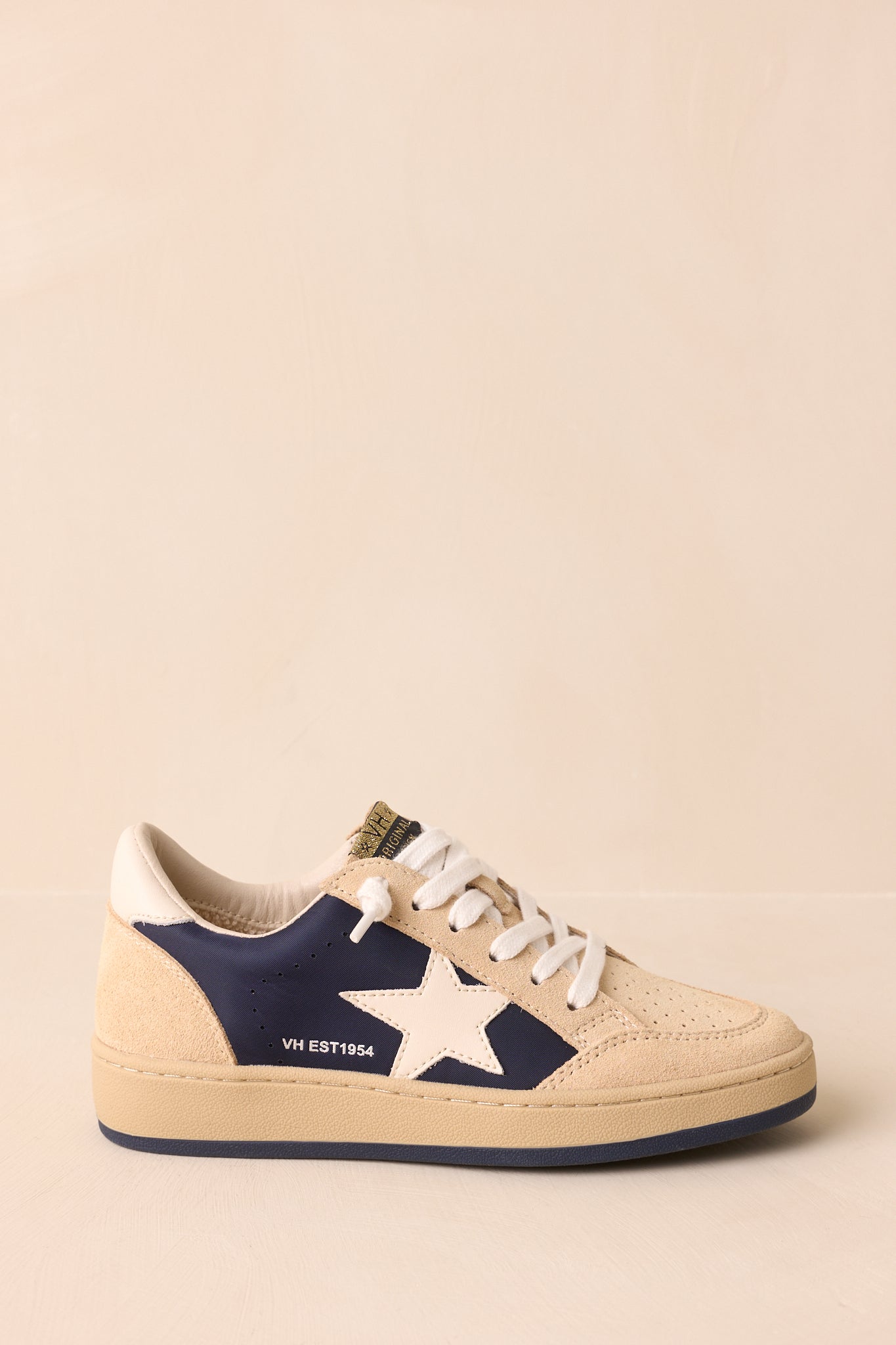 Women's Vintage Havana Denisse Navy Suede Sneakers | All Man Made Materials 3