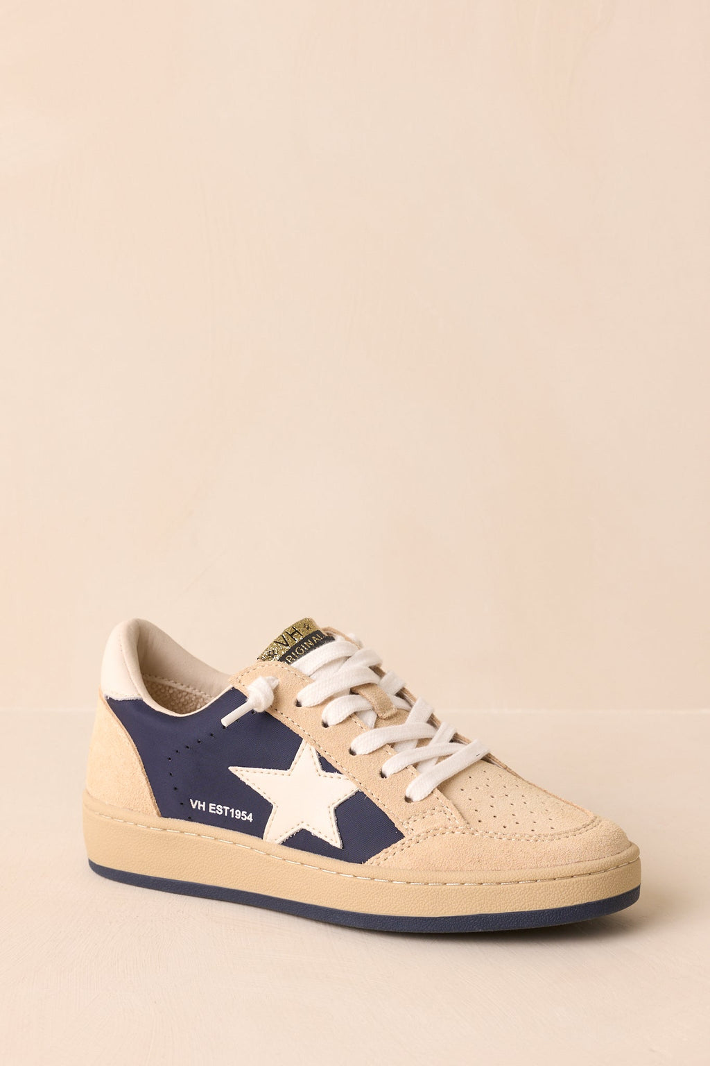 Women's Vintage Havana Denisse Navy Suede Sneakers | All Man Made Materials 4