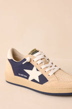 Women's Vintage Havana Denisse Navy Suede Sneakers | All Man Made Materials 6