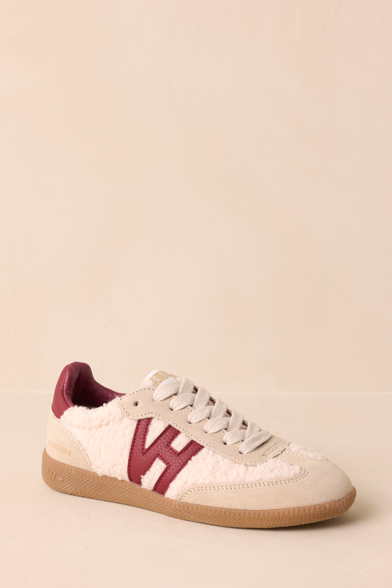 Women's Vintage Havana Dreamer 1 Burgundy Sherpa Sneakers | All Man Made Materials 3