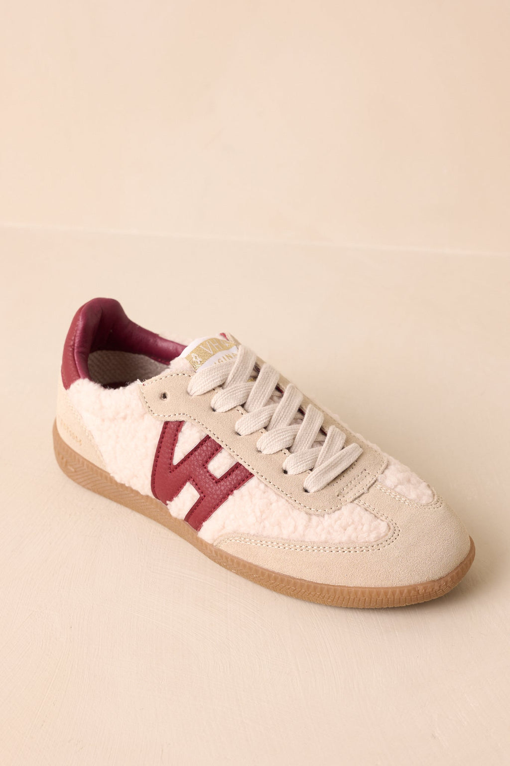 Women's Vintage Havana Dreamer 1 Burgundy Sherpa Sneakers | All Man Made Materials 4