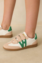 Women's Vintage Havana Pace 5 Green Multi Three Strap Low Top Sneakers | All Man Made Materials 2