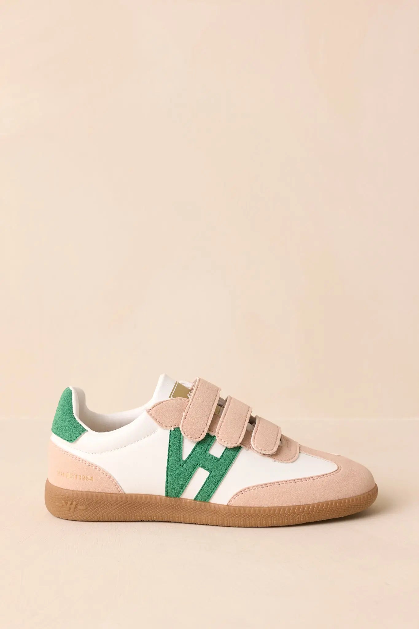 Women's Vintage Havana Pace 5 Green Multi Three Strap Low Top Sneakers | All Man Made Materials 3