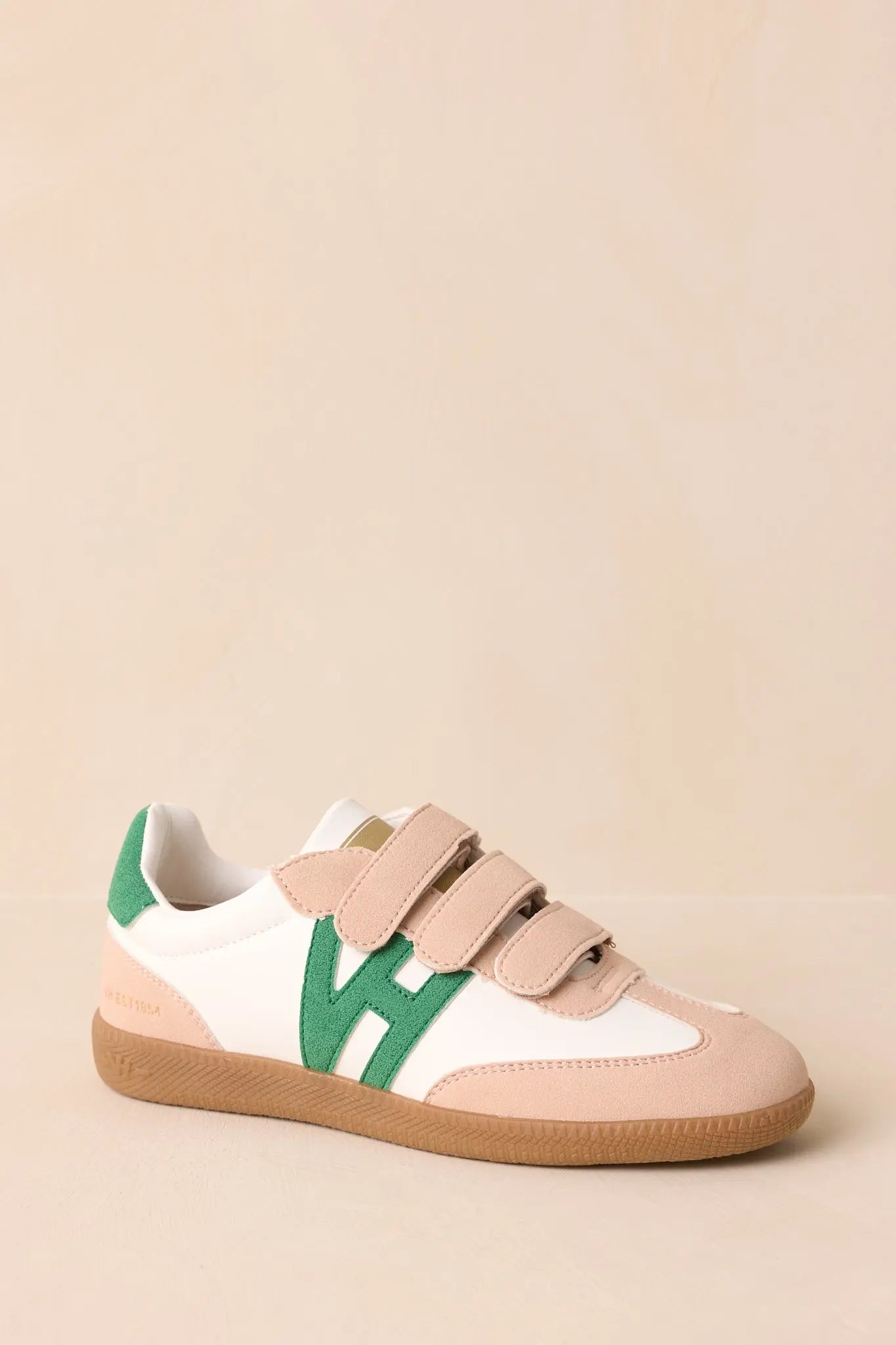 Women's Vintage Havana Pace 5 Green Multi Three Strap Low Top Sneakers | All Man Made Materials 5