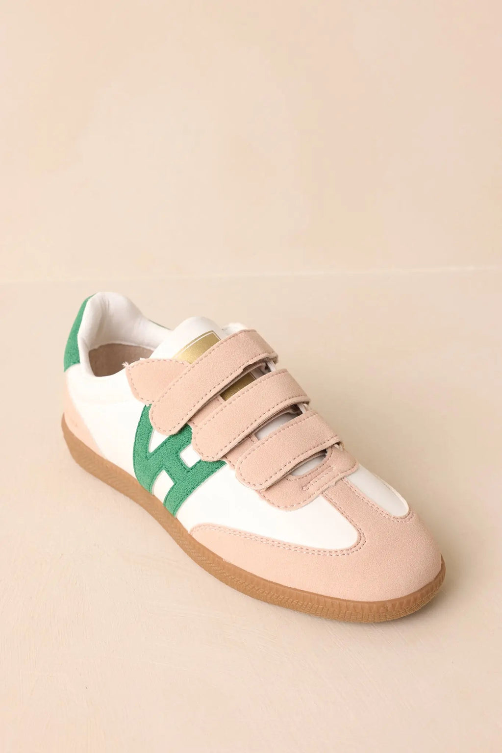 Women's Vintage Havana Pace 5 Green Multi Three Strap Low Top Sneakers | All Man Made Materials 6