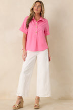 Women's Whispers of Elegance Ivory Embroidered Lace Trim Cotton Pants | 97% Cotton & 3% Spandex 1