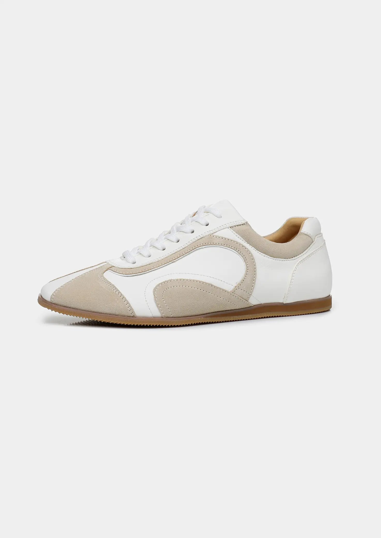 Women's White Retro Hybrid Suede Leather Runner 4