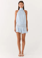 Women's Willow Collection | Chiffon Mini Dress with Halter Neckline | Elegant Design for Effortless Style - Women's | Ha 3