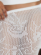 Women's Wisteriah Sheer Maxi Skirt White | Maxi skirt in sheer fabric 5