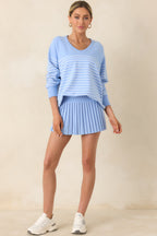 Women's Z Supply Barcelona Blue Playing Doubles Skirt | Skirt: 91% Polyester 6