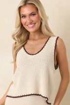 Women's Z Supply Beige Yessenia Whipstitch Tank | 65% Rayon 1