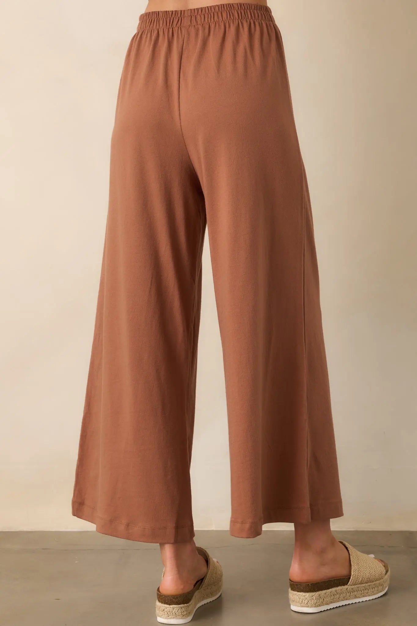 Women's Z Supply Brown Cotton Scout Jersey Pants | 100% Cotton 3