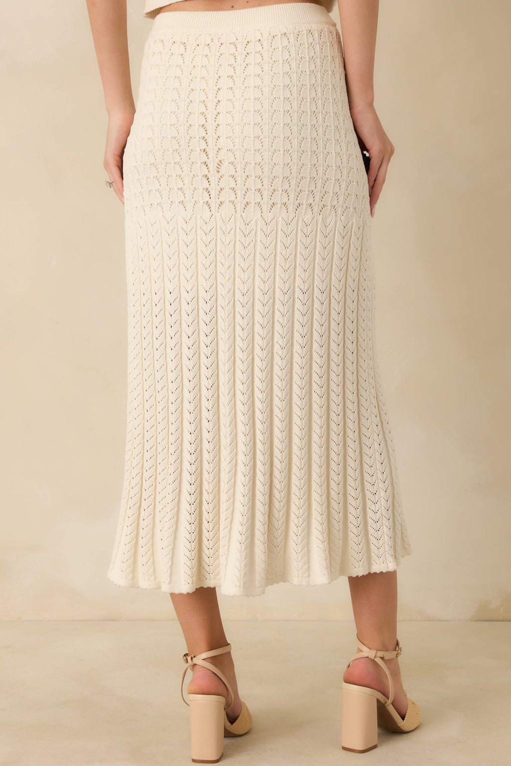 Women's Z Supply Ivory Lexa Sweater Midi Skirt | Shell: 70% Rayon & 30% Polyester 1
