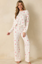 Women's Z Supply Ivory Multi So Sweet Pajama Pants | 95% Polyester & 5% Spandex 1