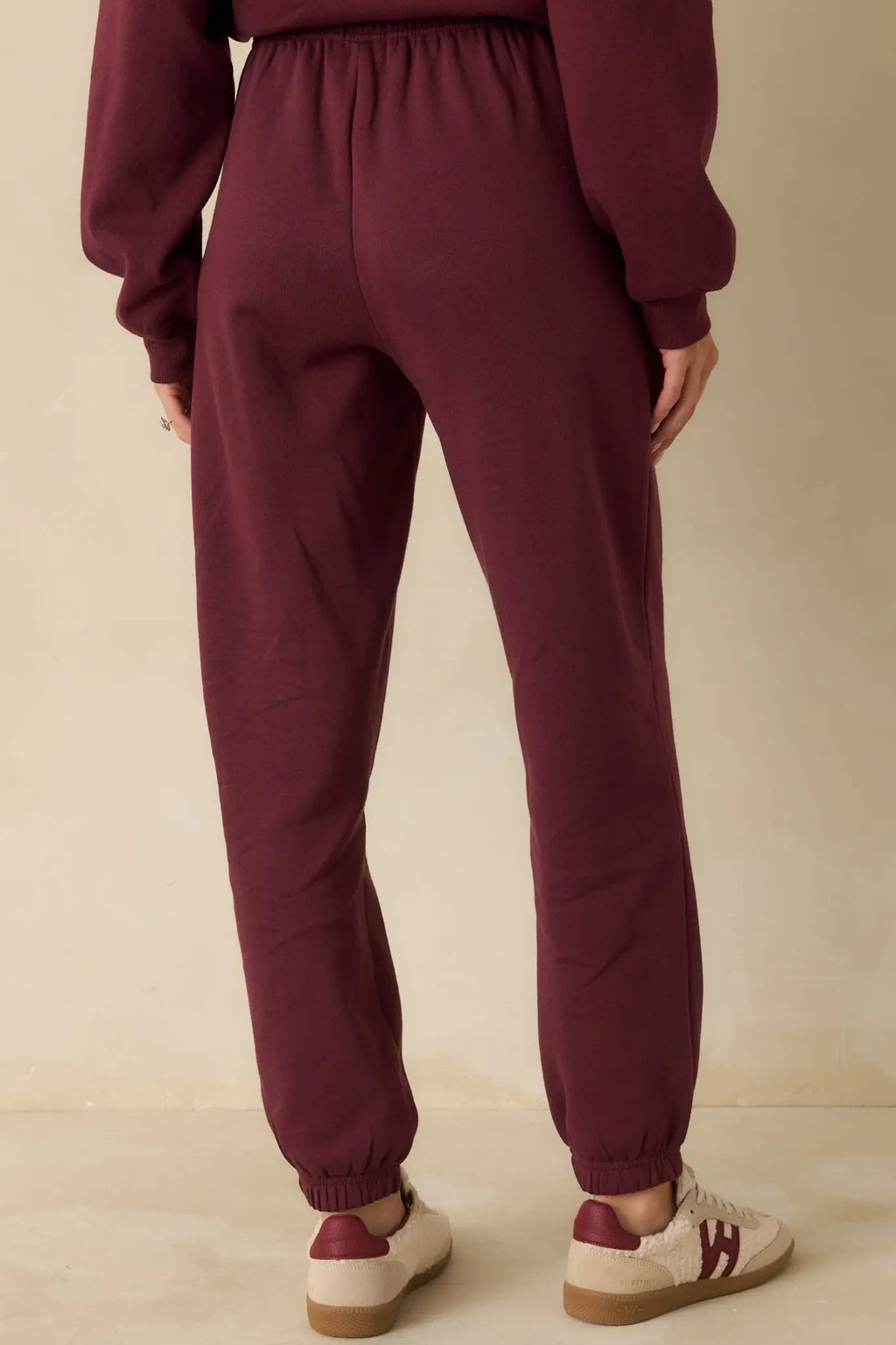 Women's Z Supply Merlot Red Stadium Jogger | 60% Cotton & 40% Polyester 5