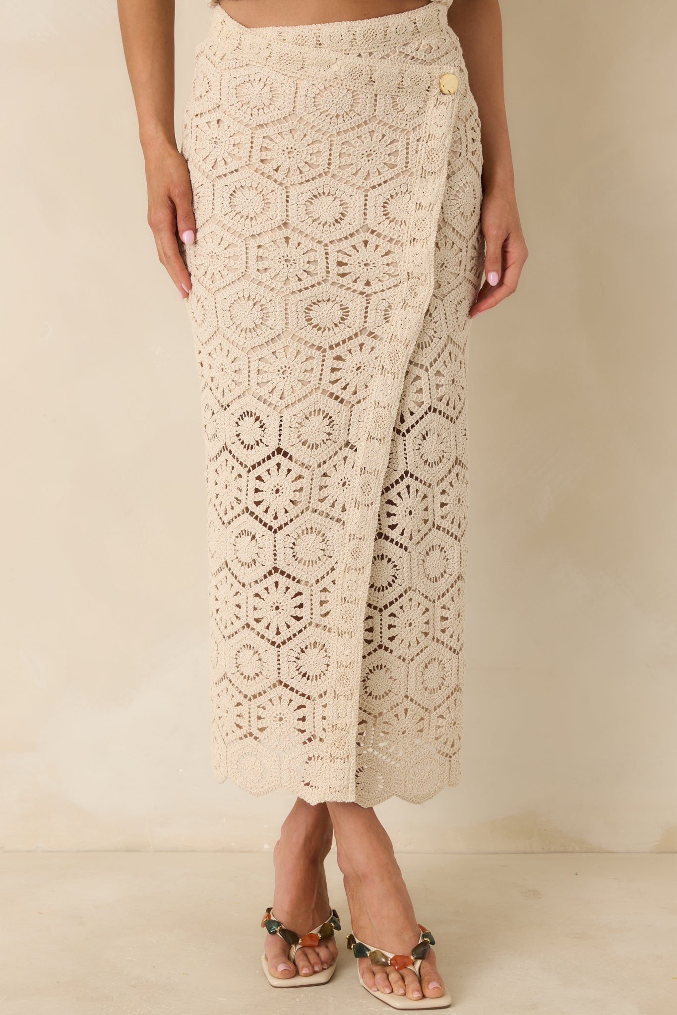 Women's Z Supply Natural Raquel Lace Skirt | 100% Cotton 0