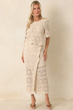 Women's Z Supply Natural Raquel Lace Skirt | 100% Cotton 2