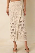 Women's Z Supply Natural Raquel Lace Skirt | 100% Cotton 5