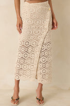 Women's Z Supply Natural Raquel Lace Skirt | 100% Cotton 6