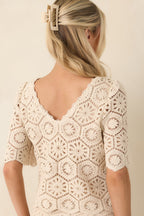 Women's Z Supply Natural Raquel Lace Top | 100% Cotton 6