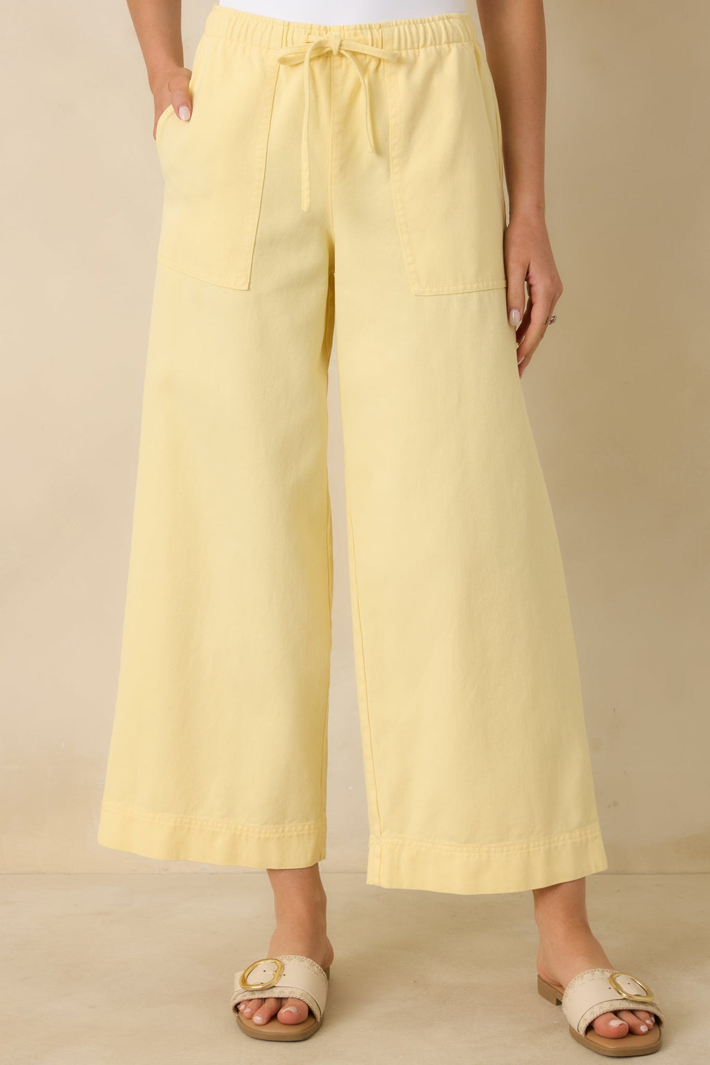 Women's Z Supply Sunnyside Yellow Daycation Pants | 52% Cotton & 48% Lyocell 0