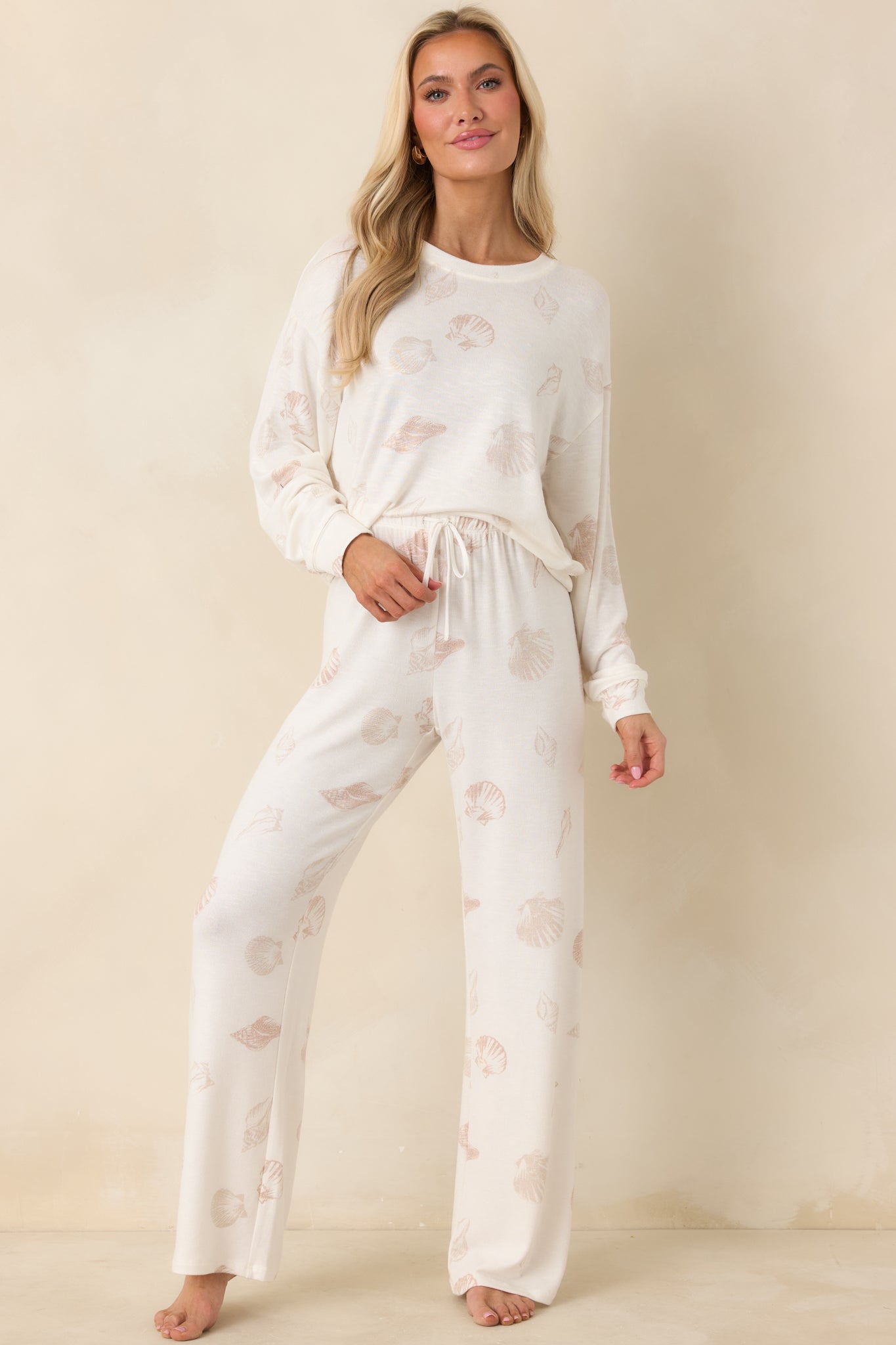 Women's Z Supply Vanilla Ice Barefoot Beach Pajama Pants | 52% Rayon 1