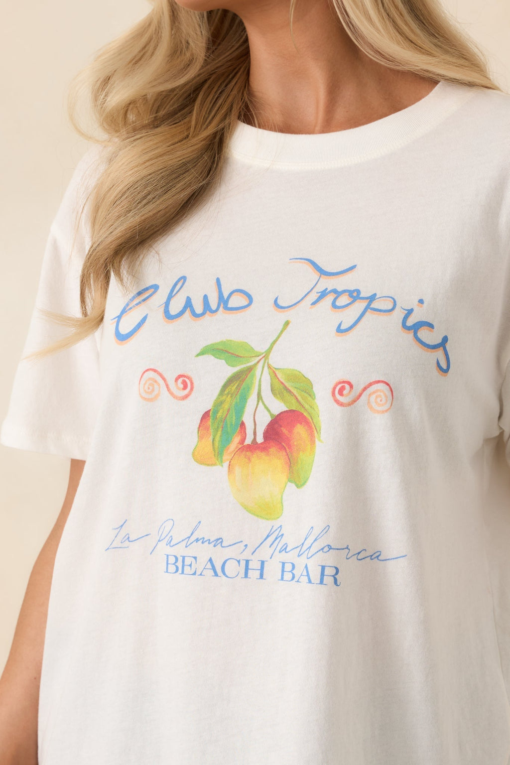 Women's Z Supply Vanilla Ice Club Tropics Cotton Boyfriend Tee | 100% Cotton 4