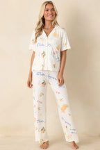 Women's Z Supply Vanilla Ice Vintage Tropic Pants | 95% Polyester & 5% Spandex 1