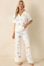 Women's Z Supply Vanilla Ice Vintage Tropic Pants | 95% Polyester & 5% Spandex 2