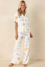 Women's Z Supply Vanilla Ice Vintage Tropic Pants | 95% Polyester & 5% Spandex 3