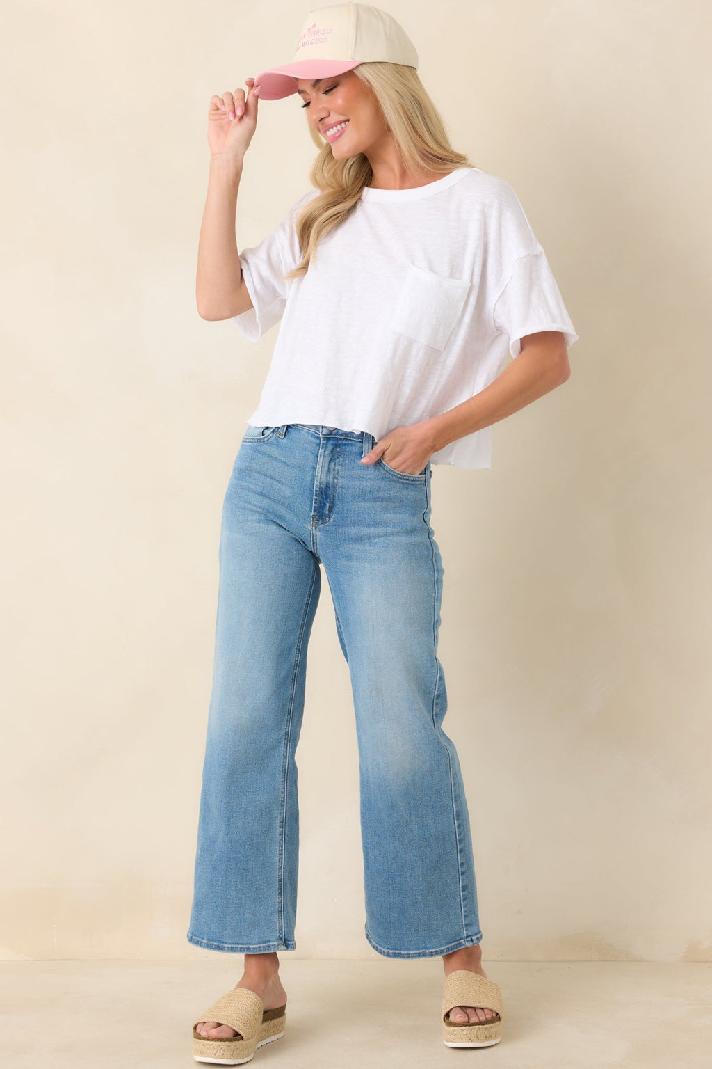 Women's Z Supply White Cotton Everyday Pocket Tee | 100% Cotton 0