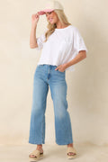 Women's Z Supply White Cotton Everyday Pocket Tee | 100% Cotton 0