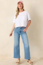 Women's Z Supply White Cotton Everyday Pocket Tee | 100% Cotton 5