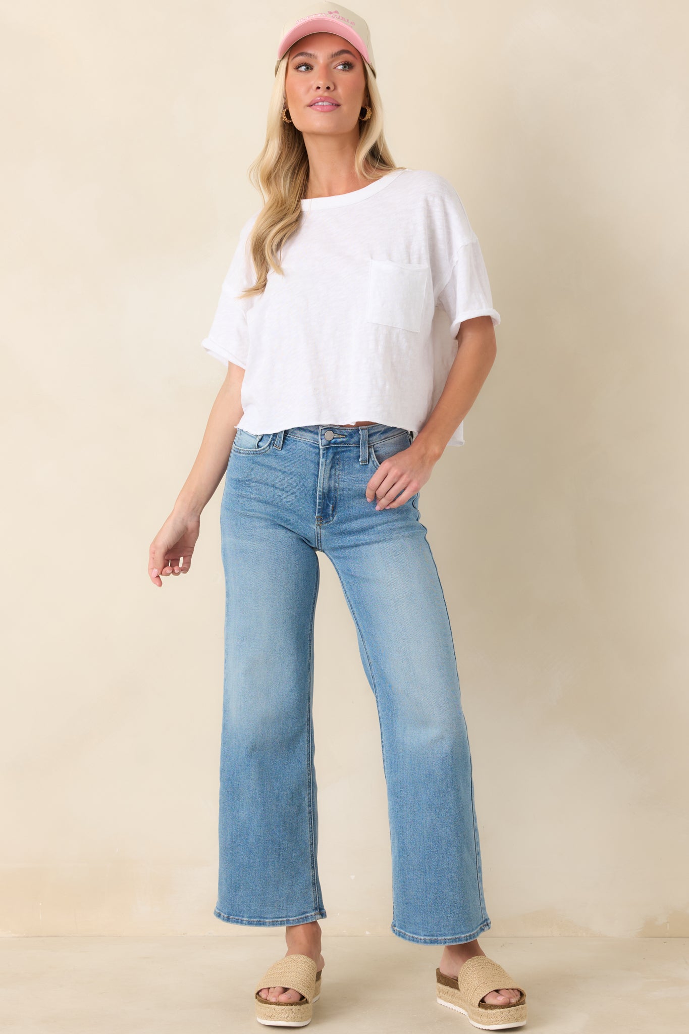 Women's Z Supply White Cotton Everyday Pocket Tee | 100% Cotton 5