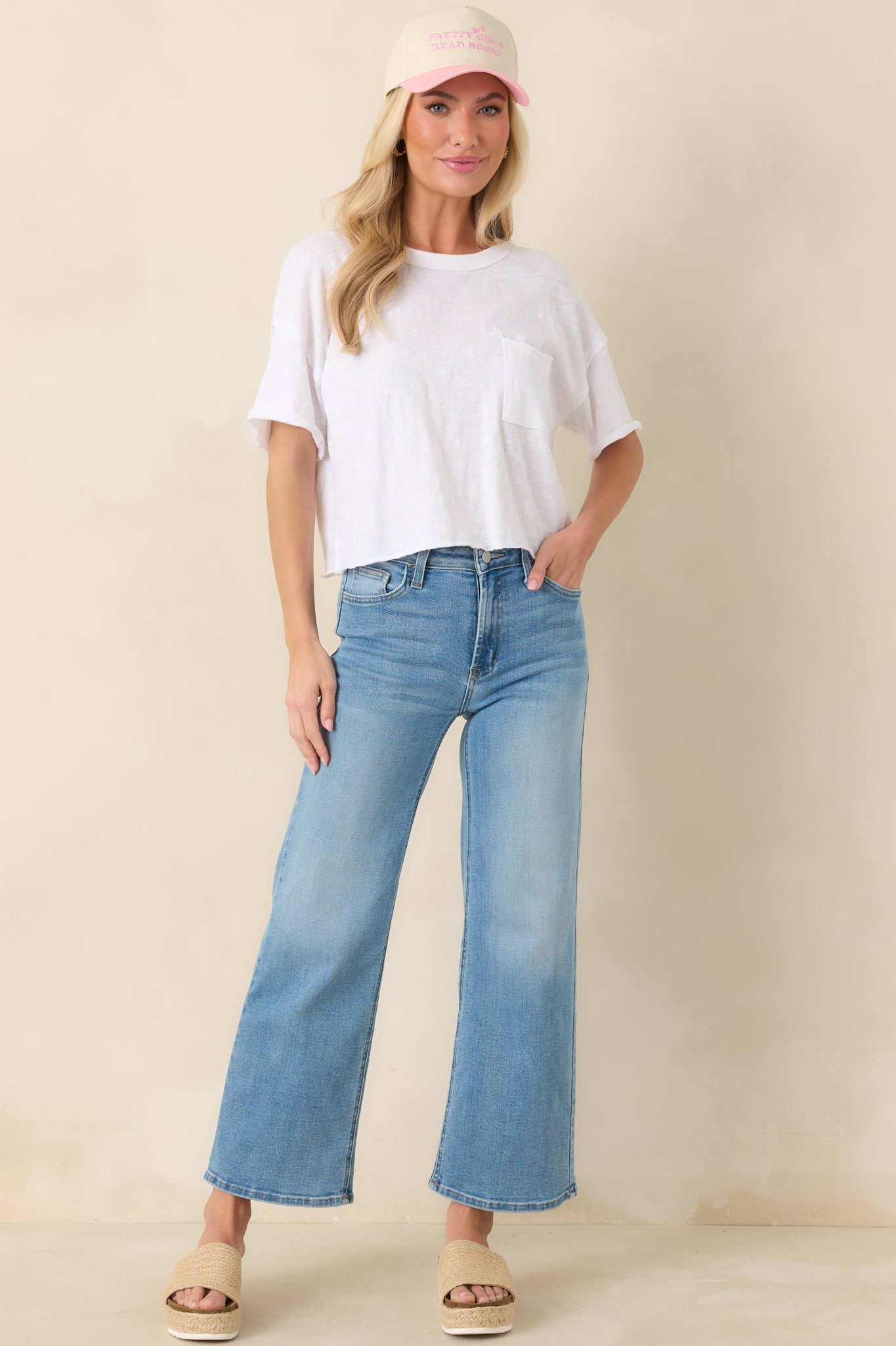 Women's Z Supply White Cotton Everyday Pocket Tee | 100% Cotton 6