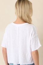 Women's Z Supply White Cotton Everyday Pocket Tee | 100% Cotton 7