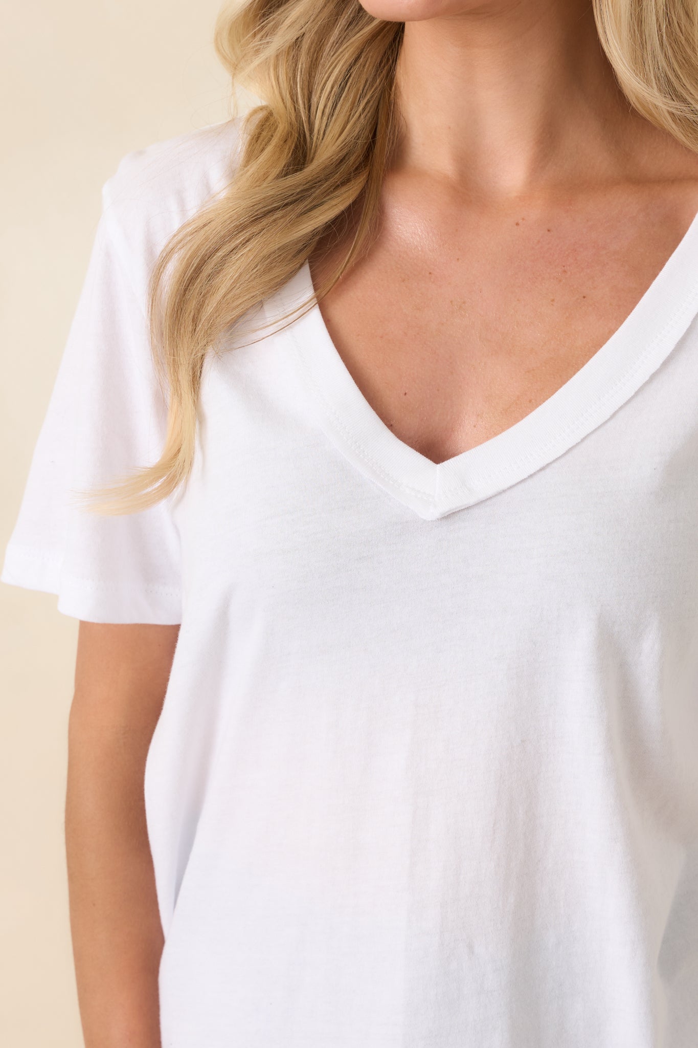 Women's Z Supply White Elara Cotton Jersey Top | 100% Cotton 2