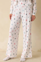 Women's Z Supply White Multi Dawn Tree Pajama Pants | 62% Polyester 0