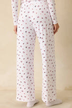 Women's Z Supply White Multi Luxe Holly Pointelle Pajama Pants | 95% Polyester & 5% Spandex 5