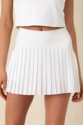 Women's Z Supply White Playing Doubles Skirt | Skirt: 91% Polyester 0