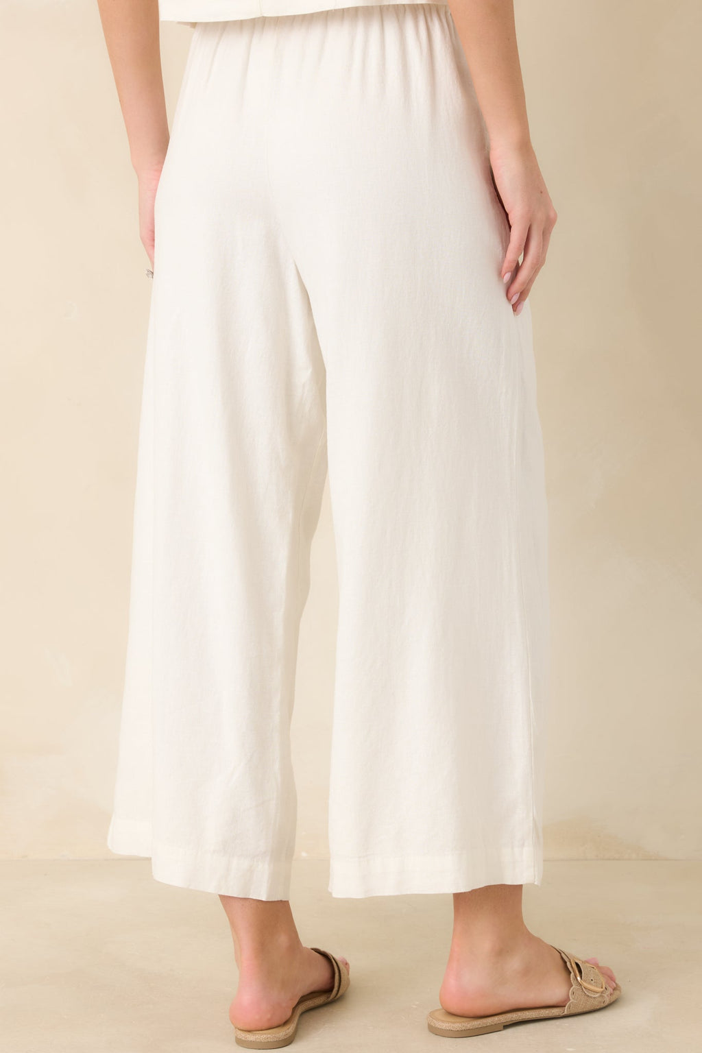Women's Z Supply White Scout Linen Pants | 55% Linen & 45% Rayon 4