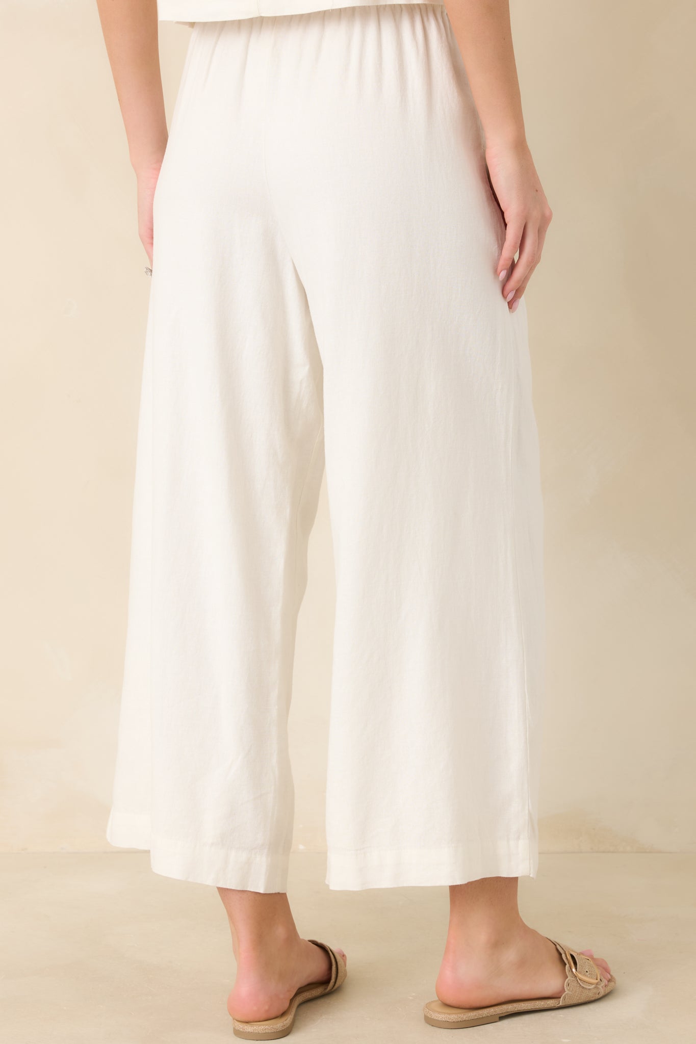 Women's Z Supply White Scout Linen Pants | 55% Linen & 45% Rayon 4